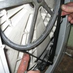 Remove the washing machine drive belt