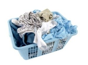 Basket with dirty laundry