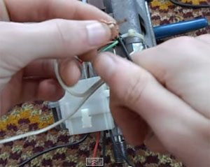 How to connect the motor from a washing machine (motor)