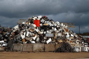 Scrap metal washing machine