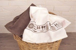 Washing kitchen towels