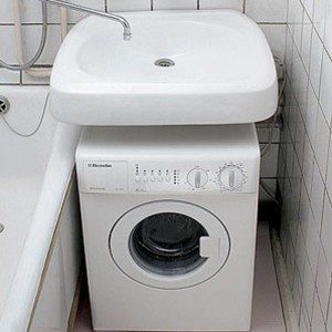 Sink over washing machine