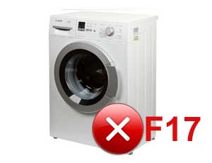 Error F17 on a Bosch washing machine