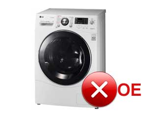 washing machine error oe