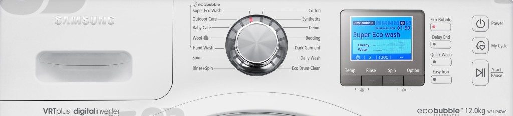 Panel ng washing machine ng Samsung