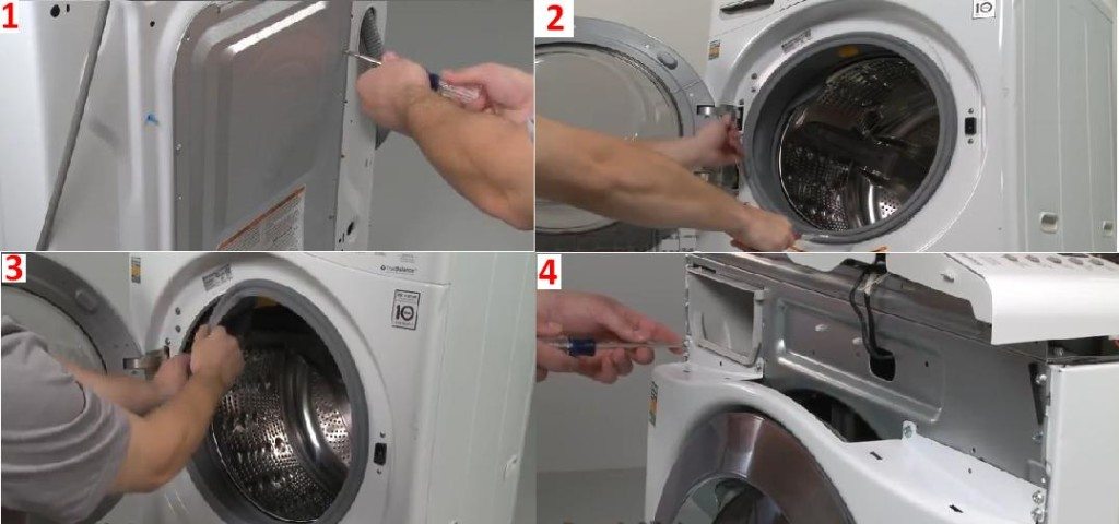 washing machine disassembly