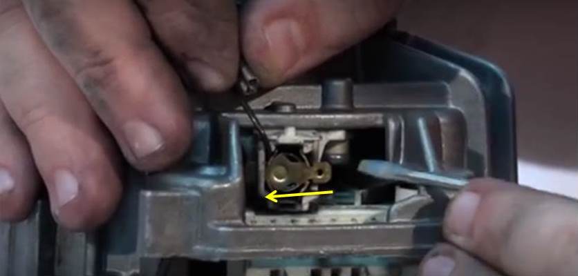 replacing brushes in the engine