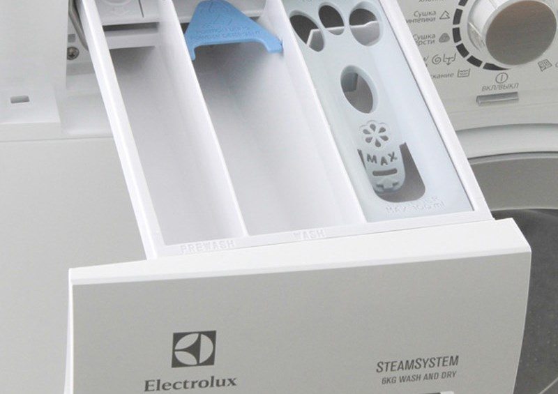 Electrolux vaskemaskine pulverbeholder