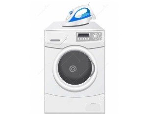 Washing machine with ironing function