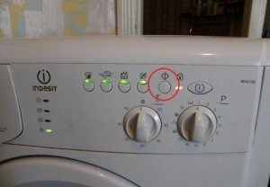 resetting the program in the washing machine