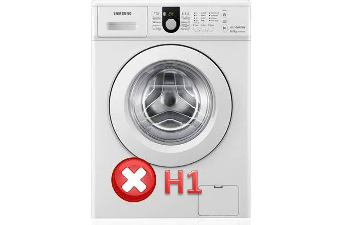 error h1 sa washing machine ng Samsung