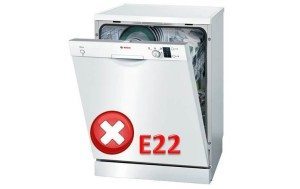 Fejl E22 for en Bosch opvaskemaskine