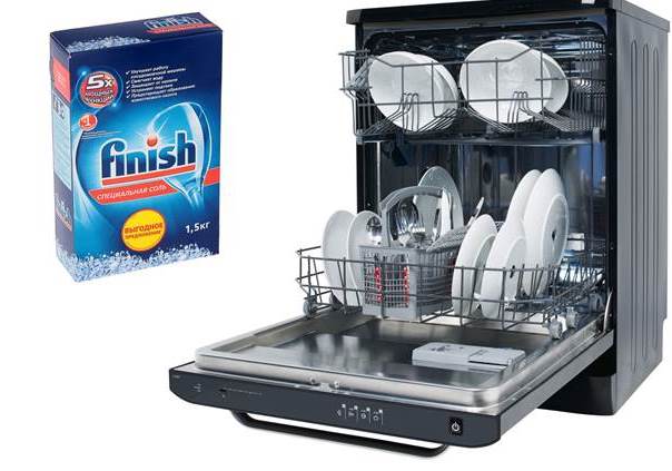 how much and where to pour salt in the dishwasher