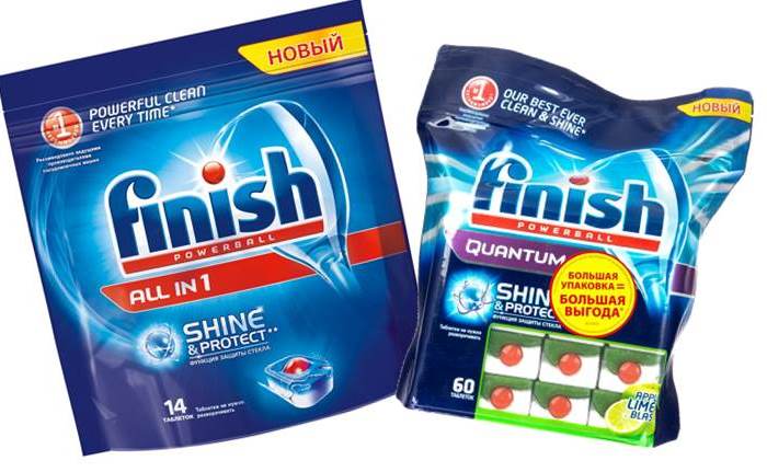 Finish tablets for dishwasher