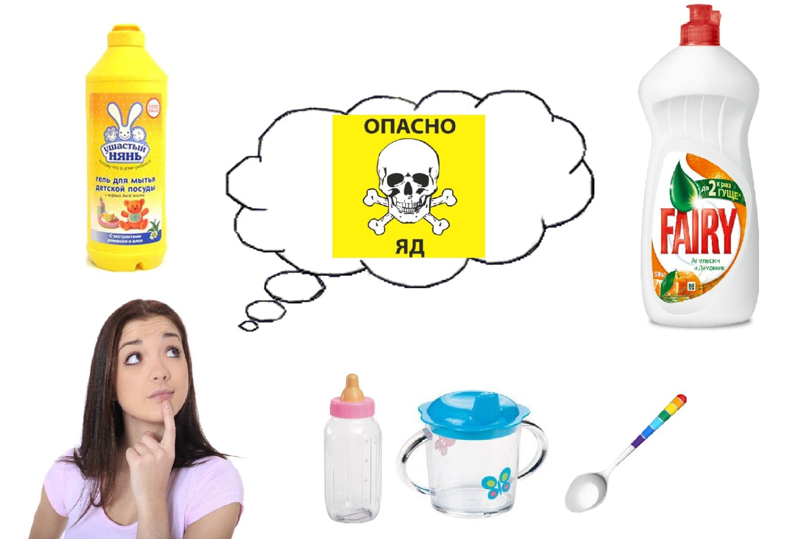 detergentes para lavavajillas para bebés