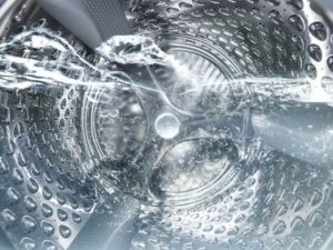 Water in de wasmachine na het wassen