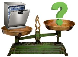 How much does a dishwasher weigh?