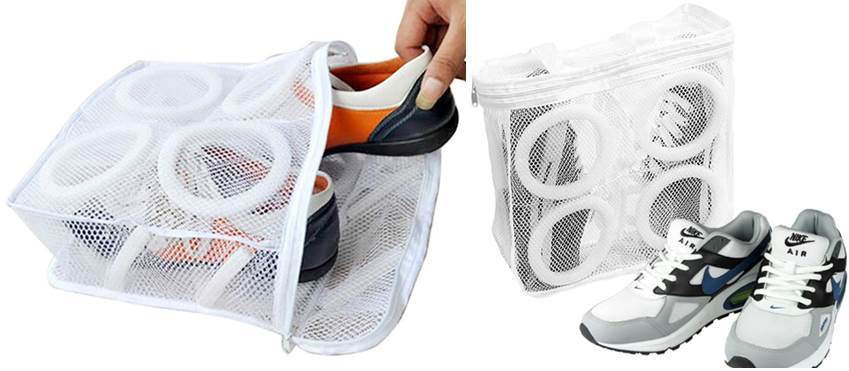 shoe washing bag