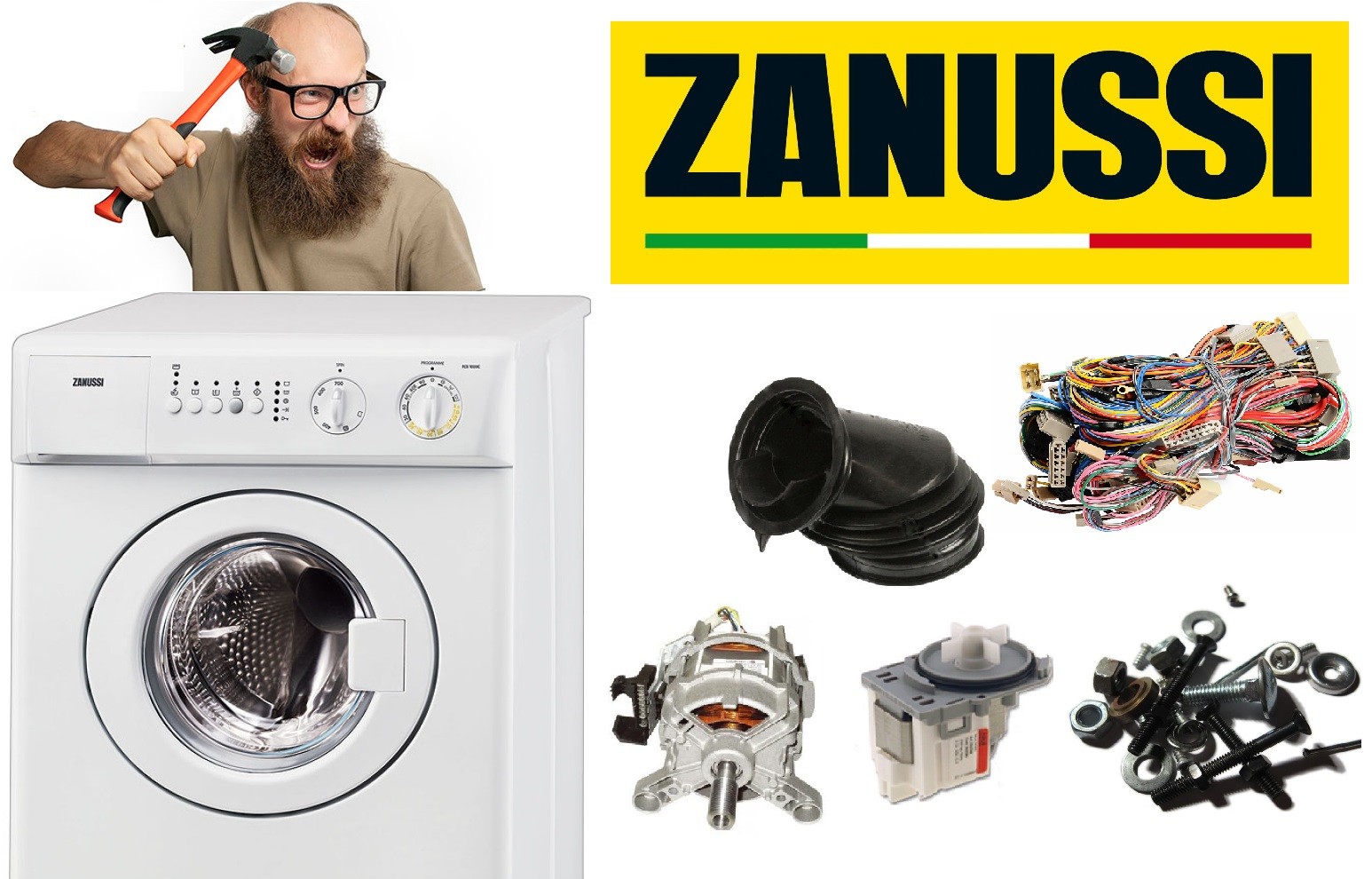 Zanussi washing machine disassembly