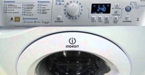 Indesit-pesukoneen tilat