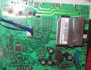 sirang control board para sa Electrolux washing machine