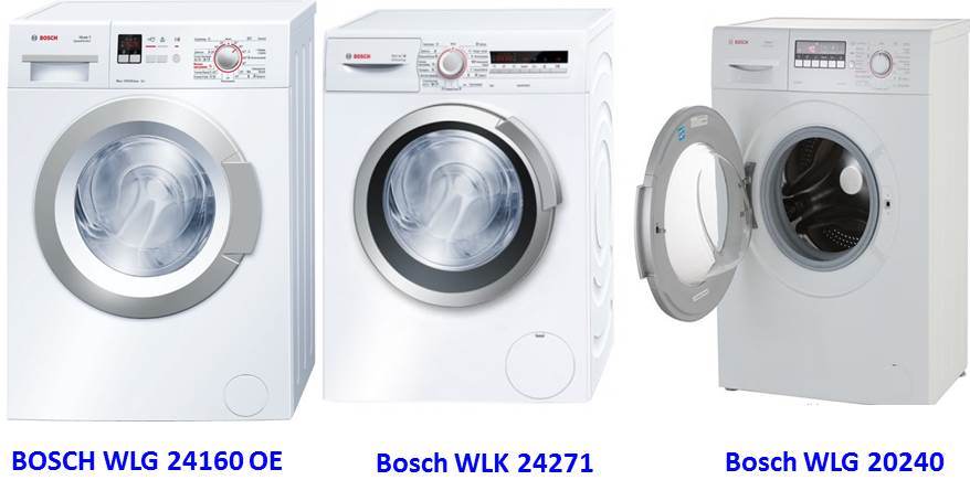 badyet ng mga washing machine ng Bosch