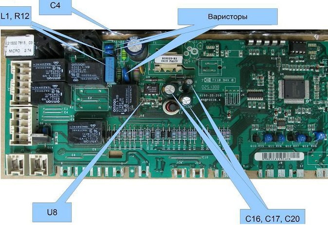 Varistors à bord