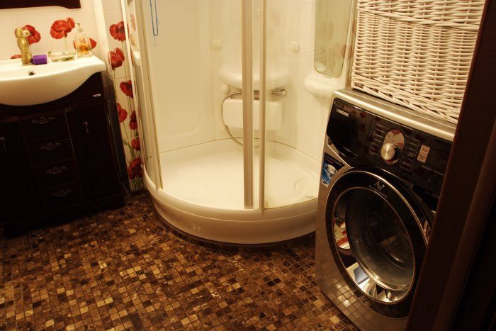 washing machine and shower