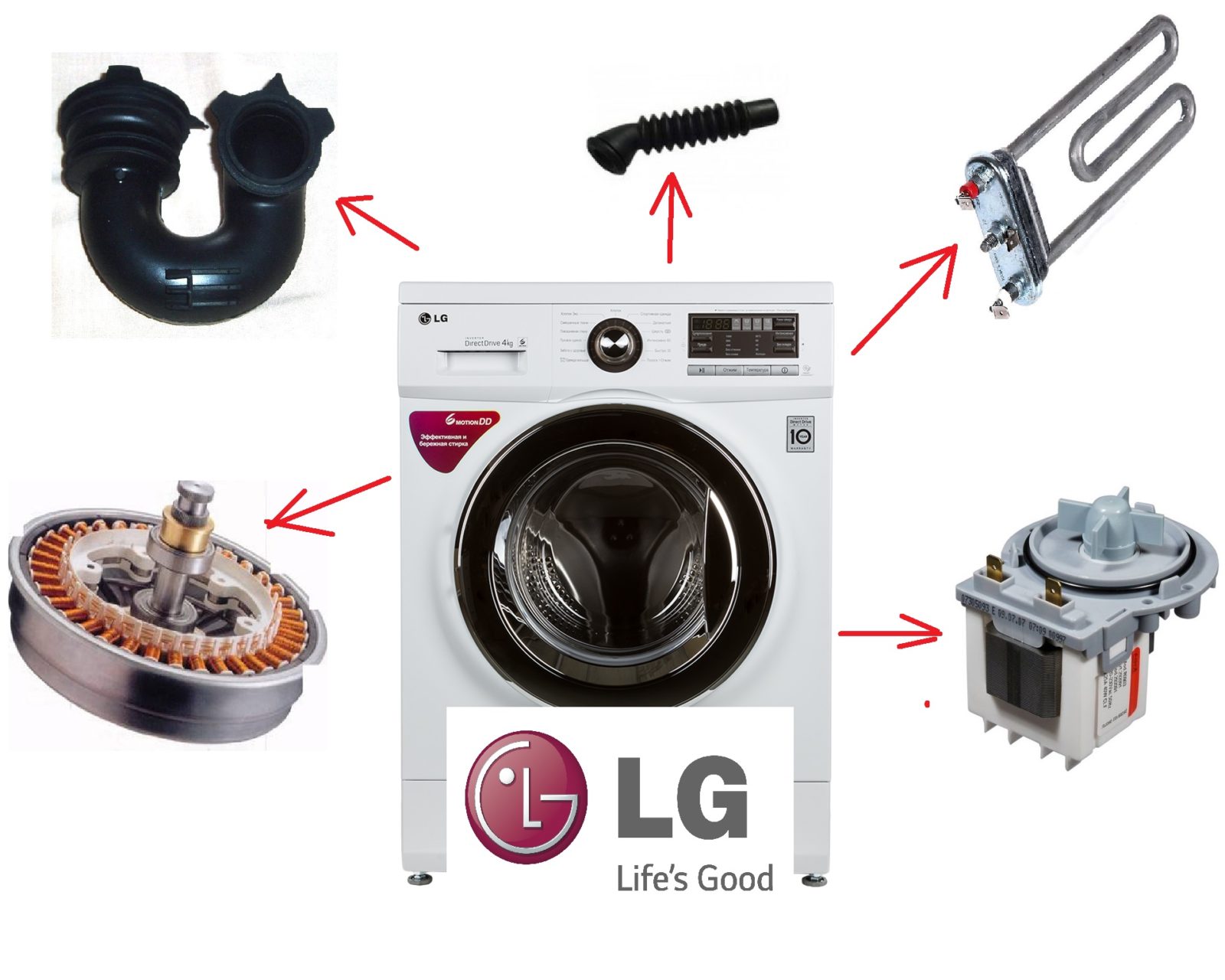 lg machine disassembly