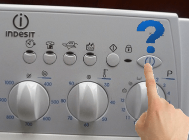 Indesit machine does not turn on