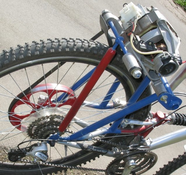 attaching the engine to a bicycle