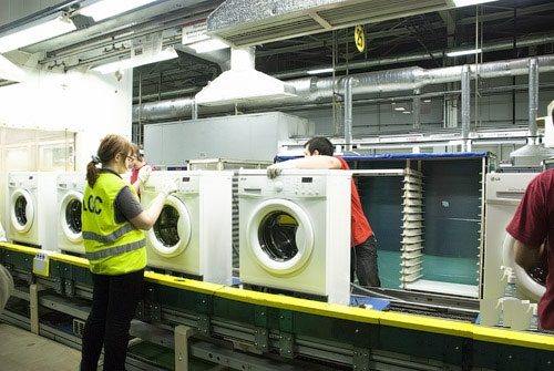 production of washing machines