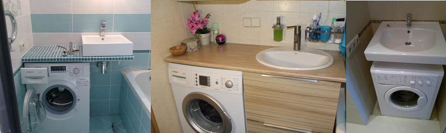 Washing machine under the sink