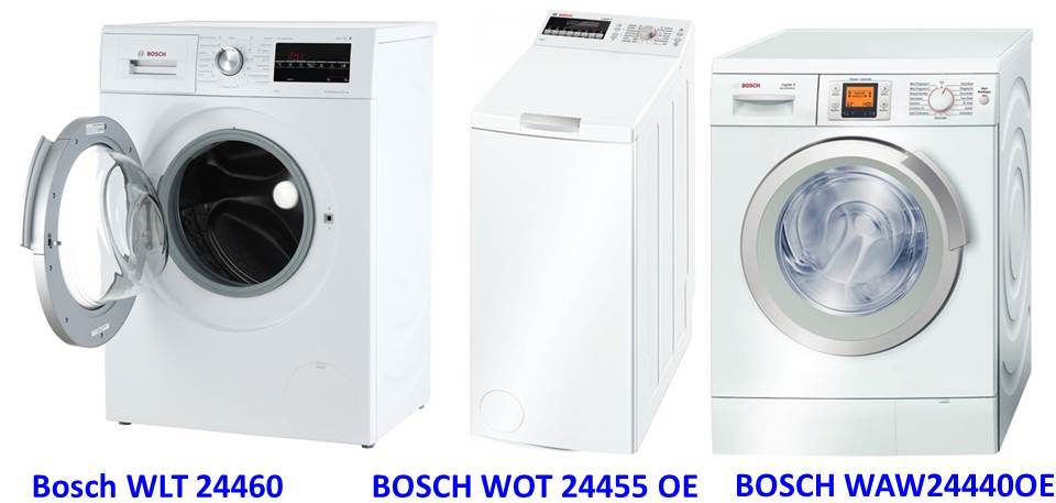 Mga washing machine sa gitnang klase ng Bosch