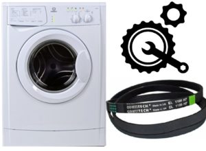 How to put a belt on a washing machine