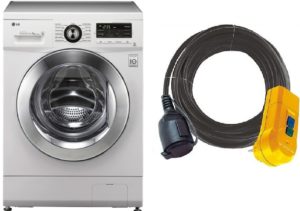 Extension cord for automatic washing machine