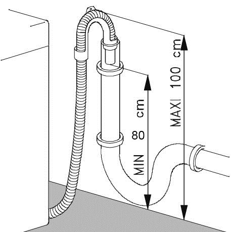 sewer connection height