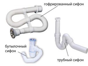 Сифон за мивка над пералня с изход