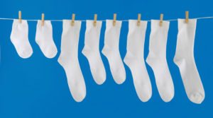 laver des chaussettes blanches