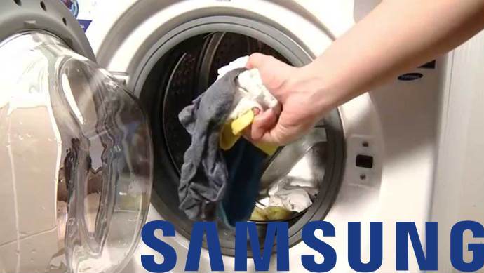 geen spin in de Samsung-machine