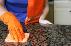 taking care of the countertop