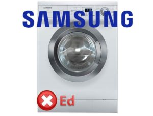 ข้อผิดพลาด Ed ในเครื่องซักผ้า Samsung