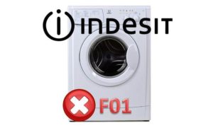 Error F01 in the Indesit washing machine