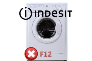 Indesit skalbimo mašina - klaida F12