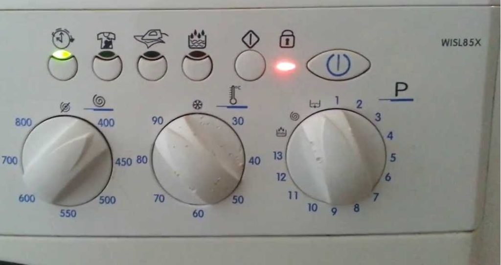 f08 on Ariston washing machine without display