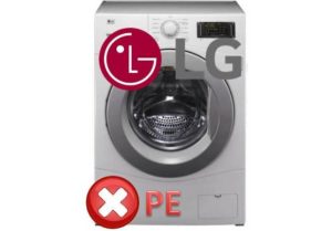 PE error in LG washing machine