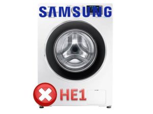 Samsung washing machine error HE1