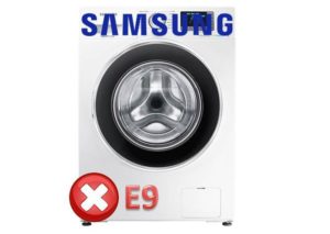 Error E9 in a Samsung washing machine