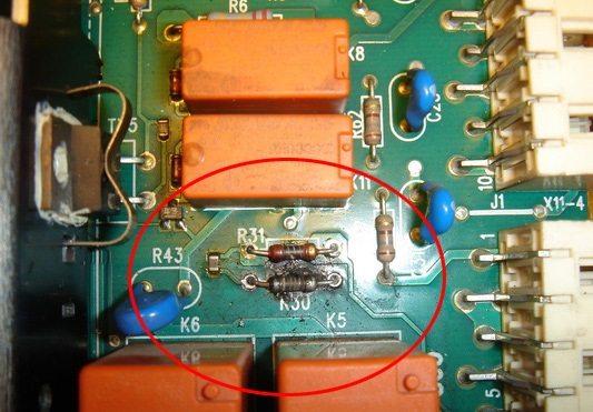 Elektronikmodul durchgebrannt