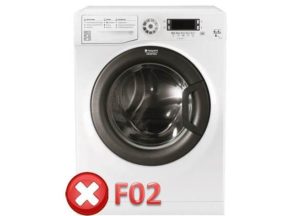 Fout F02 in Ariston-wasmachine